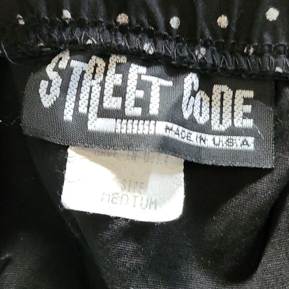 Black & Silver Polka Dot Strapless Pin Up Dress Juniors Size Medium - Picture 3 of 8